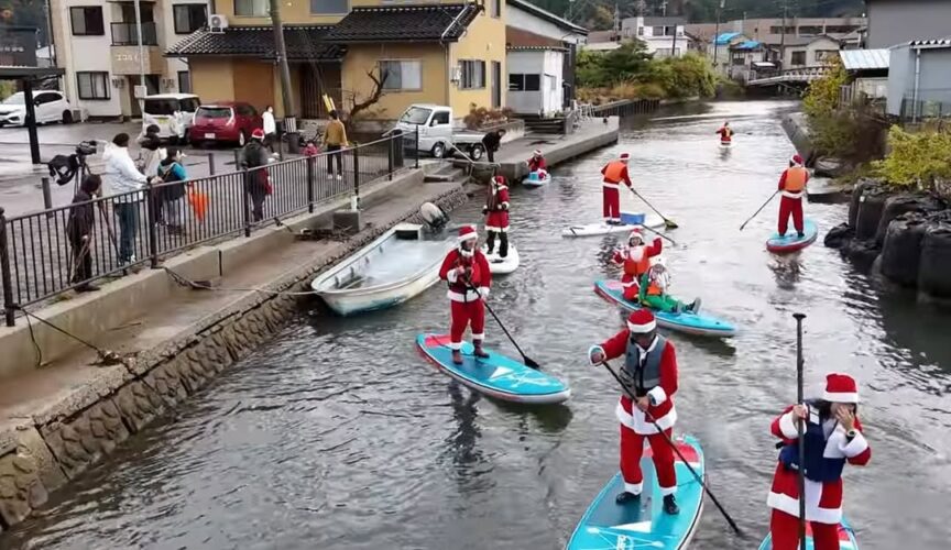 令和6年12月1日(日)に開催された『第一回穴水町復興サンタSUP』のドローン映像が、「Office Ban Bee」のYouTubeチャンネルで公開されました