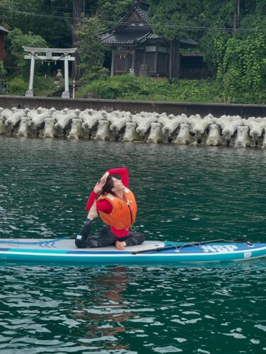 星稜クラブ・トランポリン部の中学生〜大学生の皆さんのSUP研修が開催されました