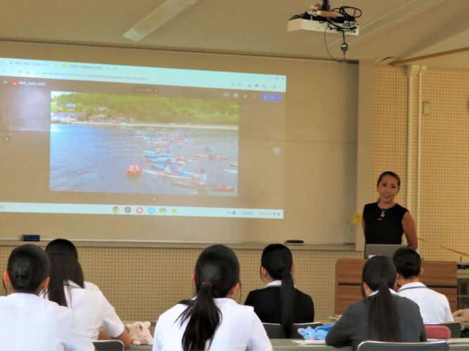 石川県立穴水高等学校に龍屋の東野が講師として招かれました