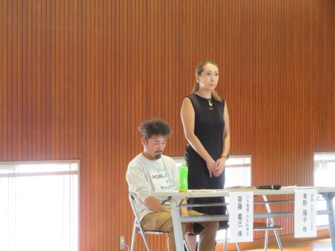 石川県立穴水高等学校に龍屋の東野が講師として招かれました